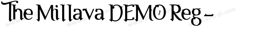 The Millava DEMO Reg字体转换